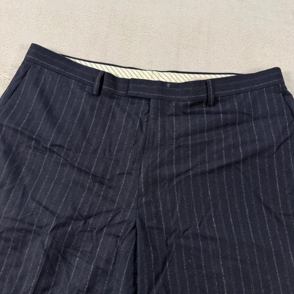 Banana Republic Heritage Collection Mens 46L Pinstripe Suit Navy Wool 38x34 Pant